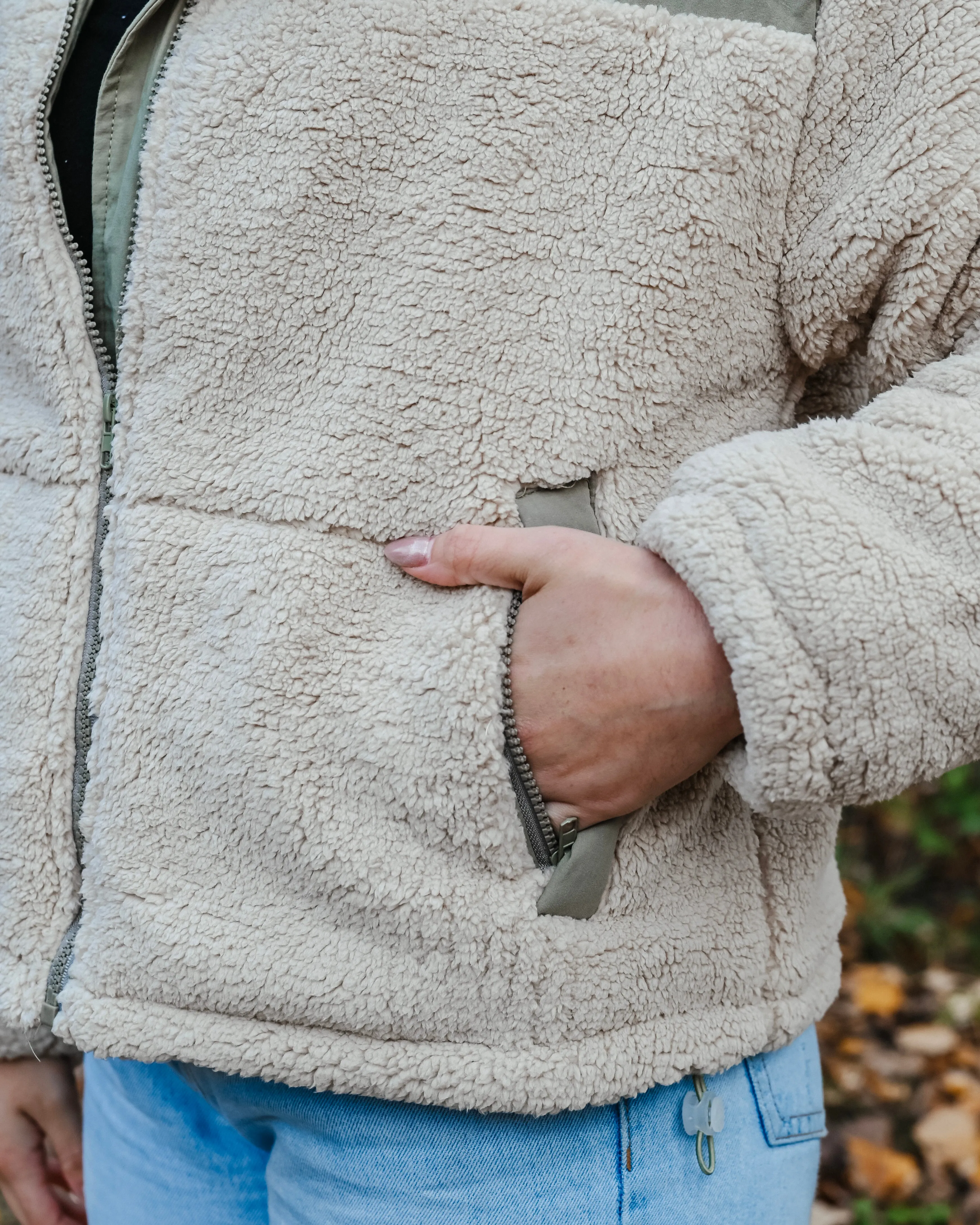 Sherpa Puffer Jacket