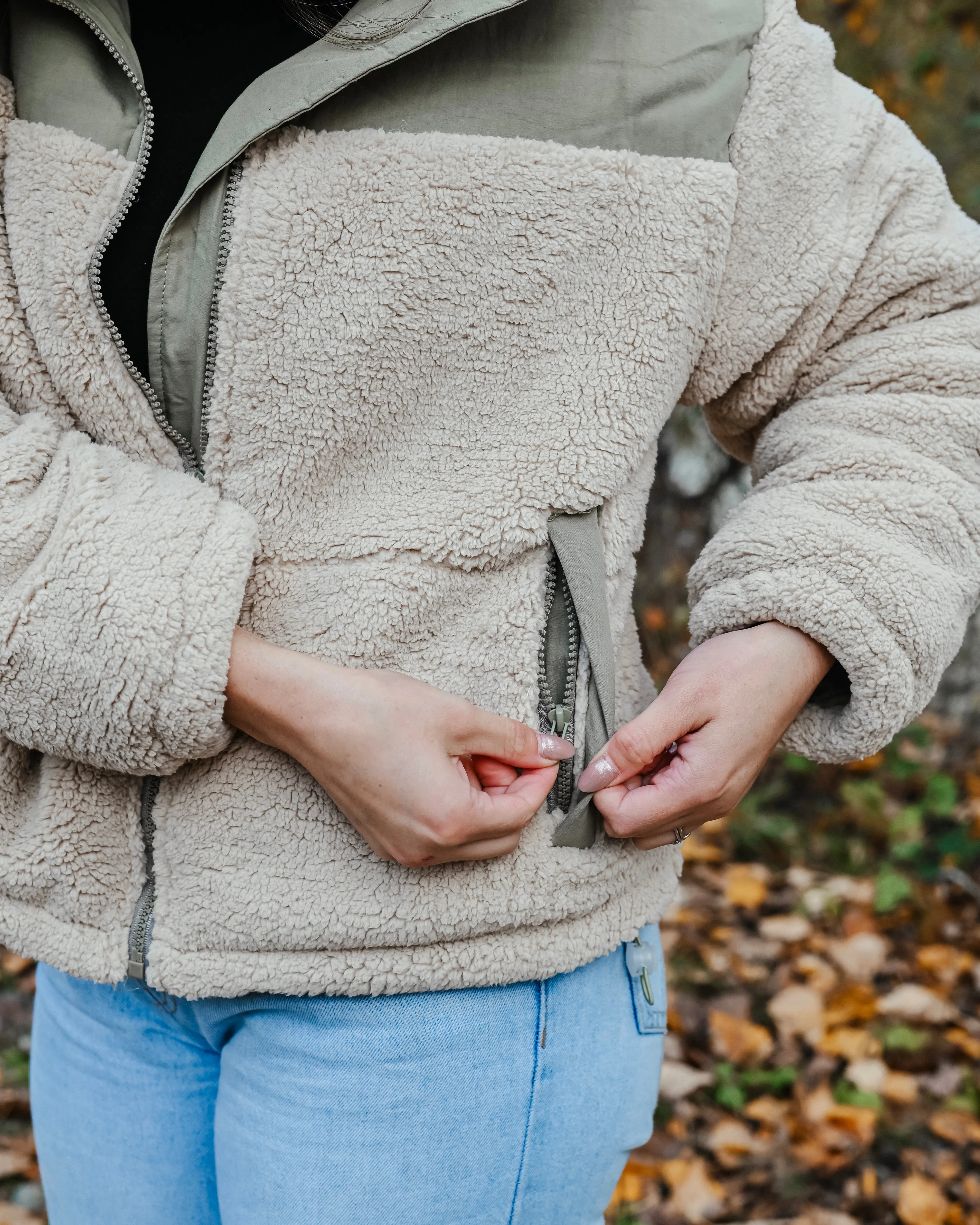 Sherpa Puffer Jacket