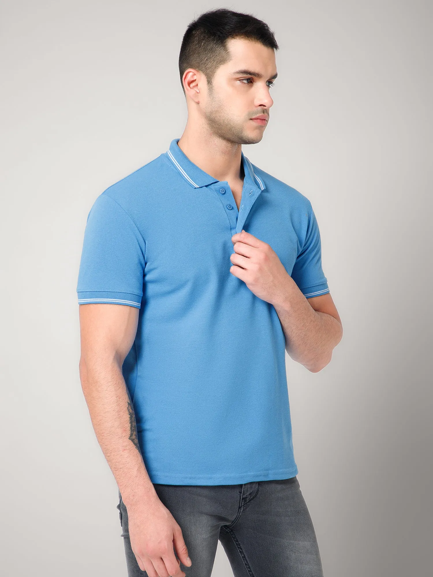 Sky Blue Polo T-shirt