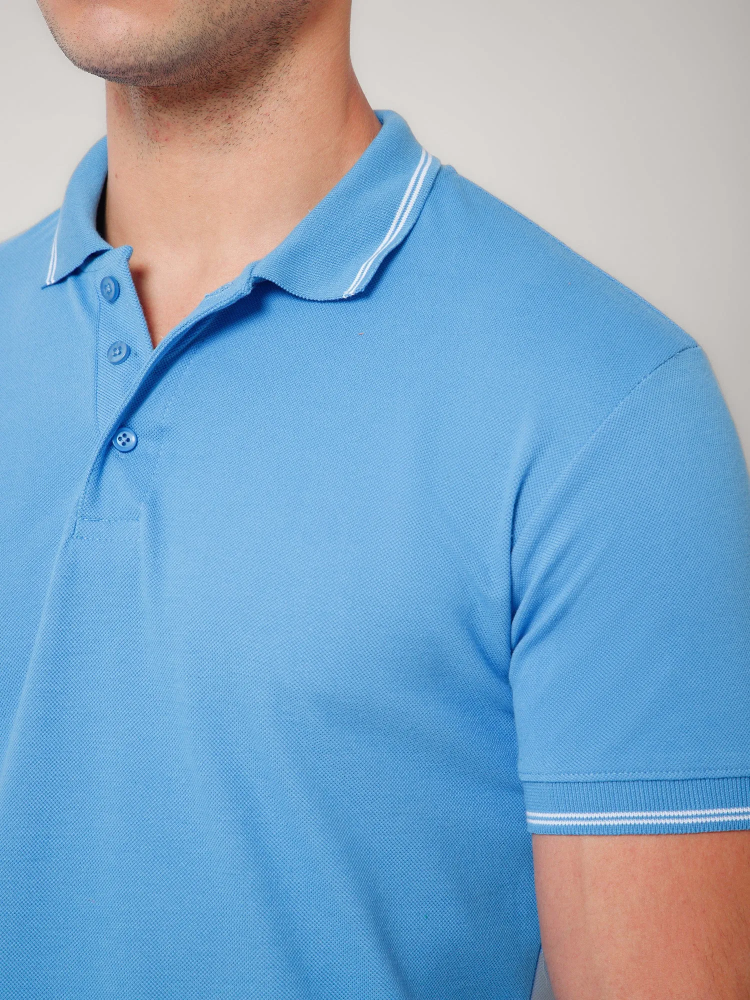Sky Blue Polo T-shirt
