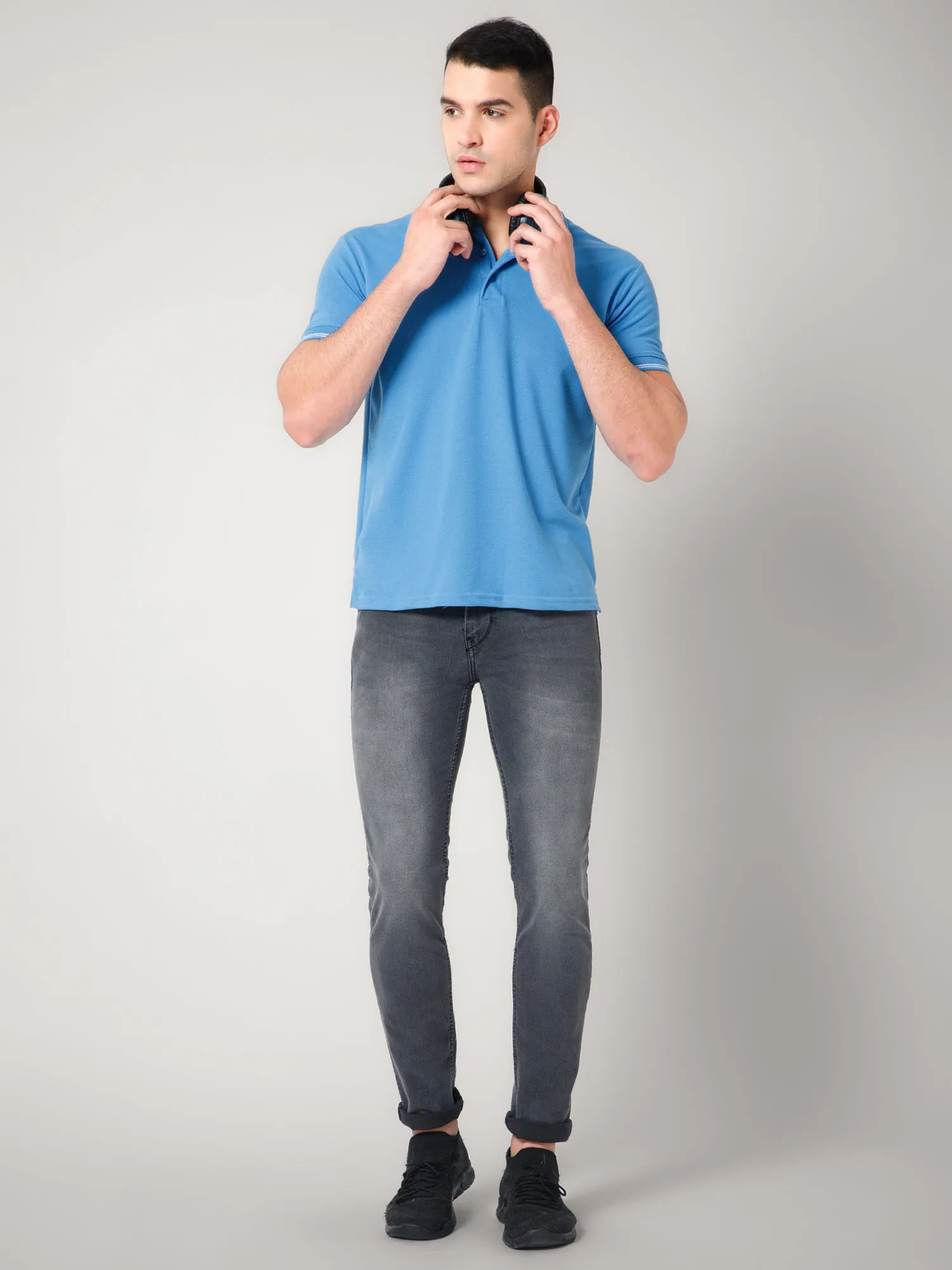 Sky Blue Polo T-shirt