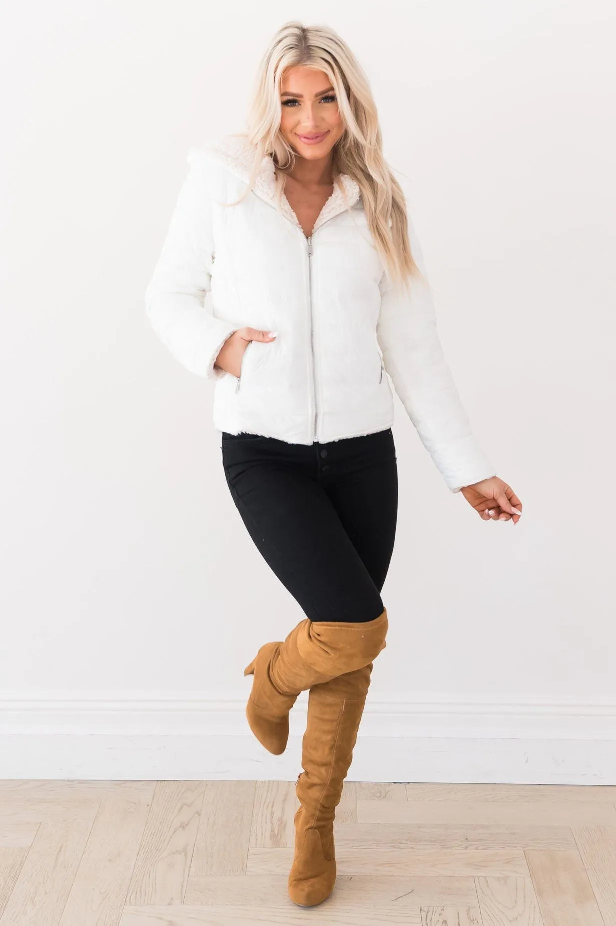 Snow Happy Modest Reversible Jacket
