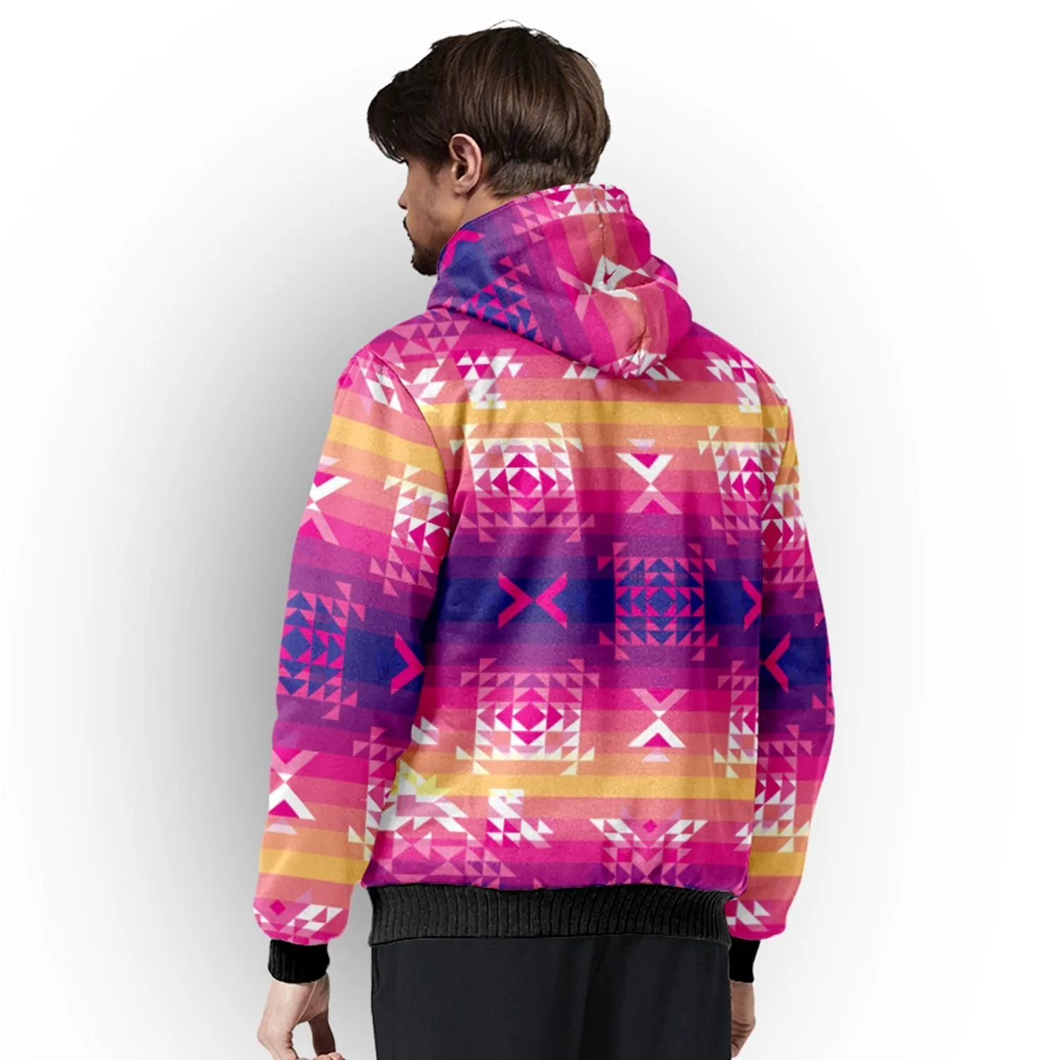 Soleil Overlay Sherpa Hoodie