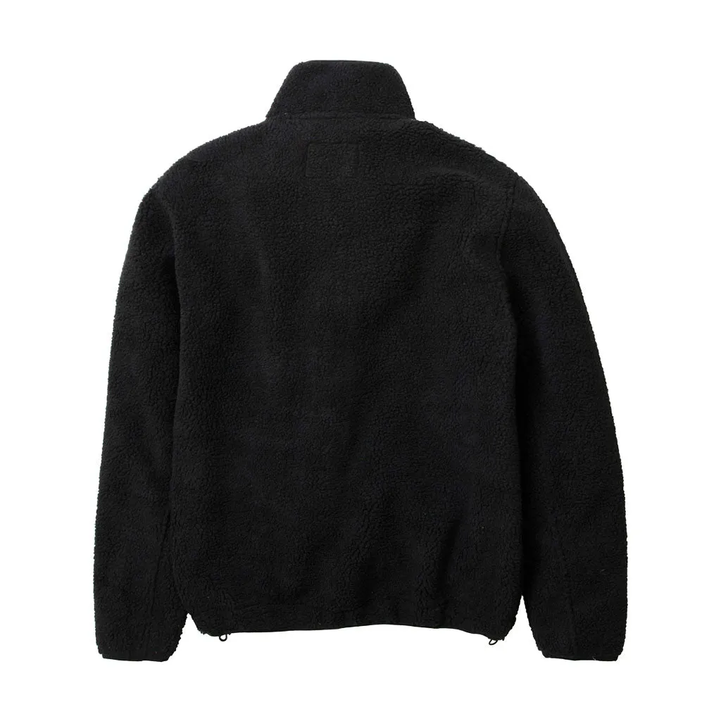 Staple Pigeon Sherpa Zip Jacket Black