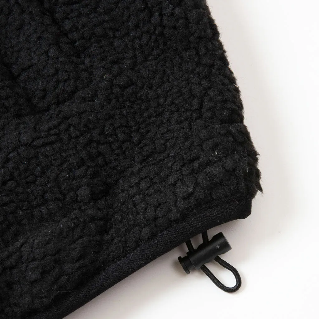 Staple Pigeon Sherpa Zip Jacket Black