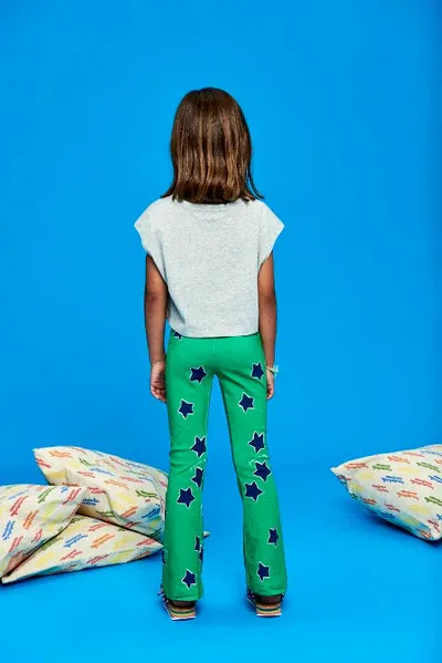 STARS LEGGINGS FLARED GREEN 4Y