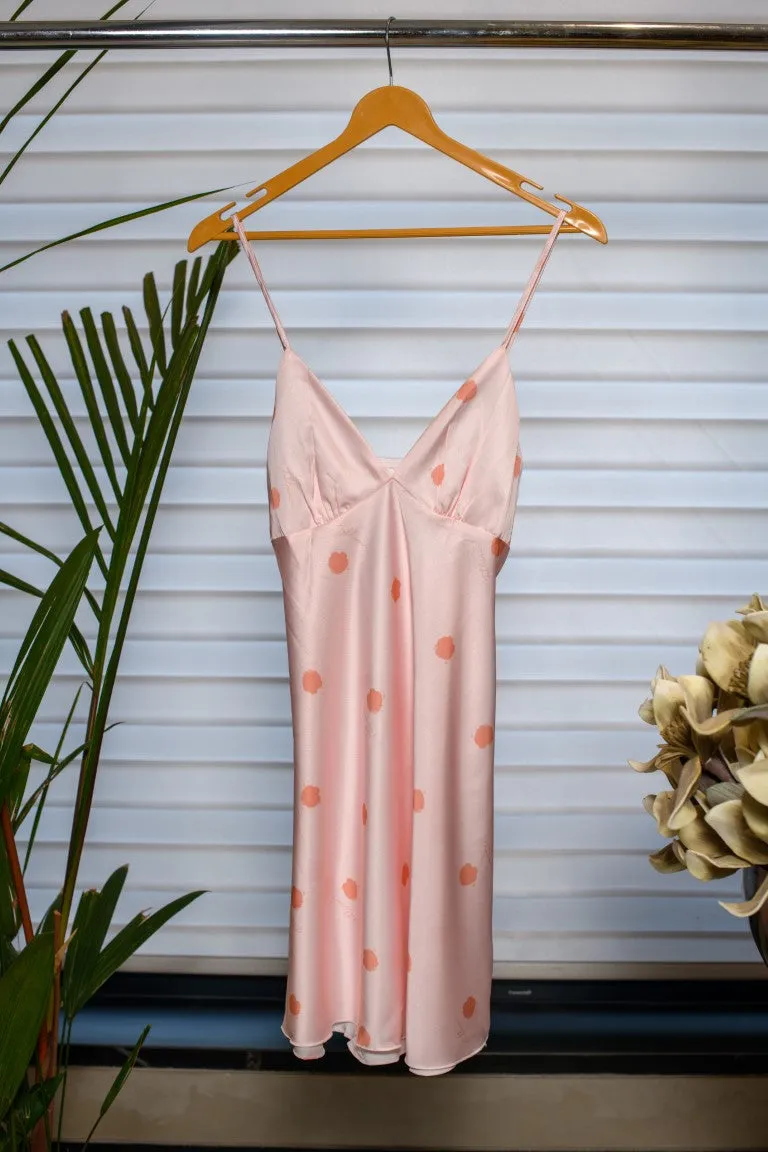 Stylish Peach Night Gown With Cozy Robe Ensemble