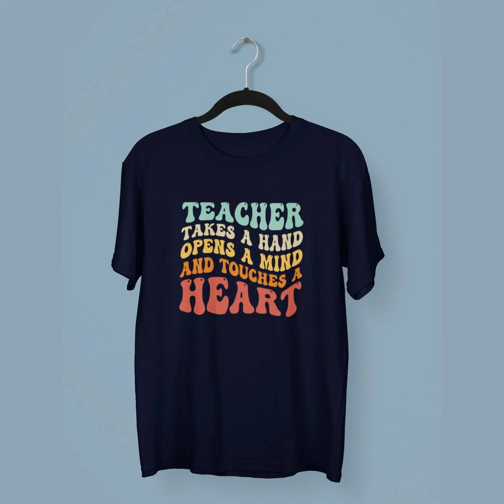 Teacher takes a hand half sleeves classic t-shirt