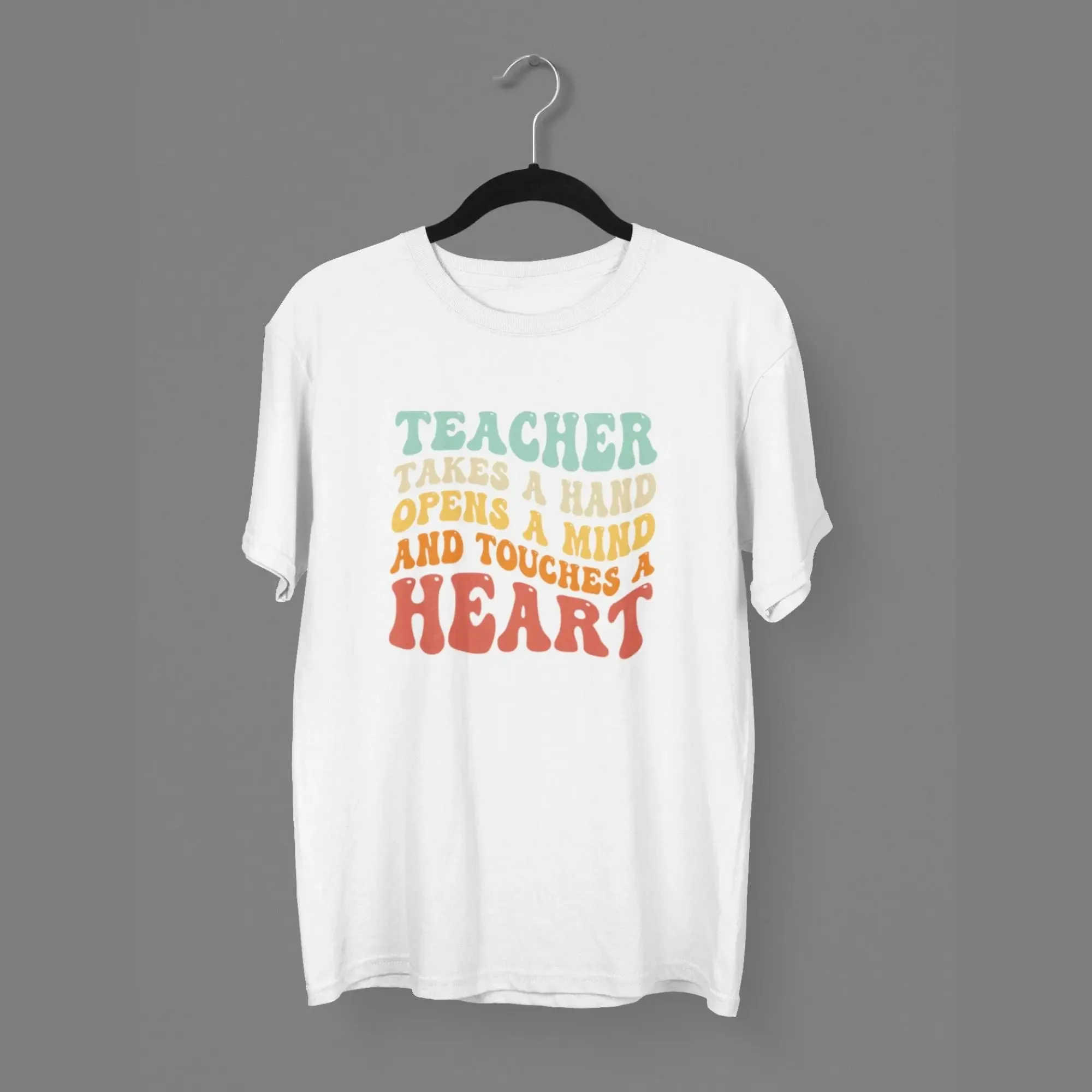 Teacher takes a hand half sleeves classic t-shirt