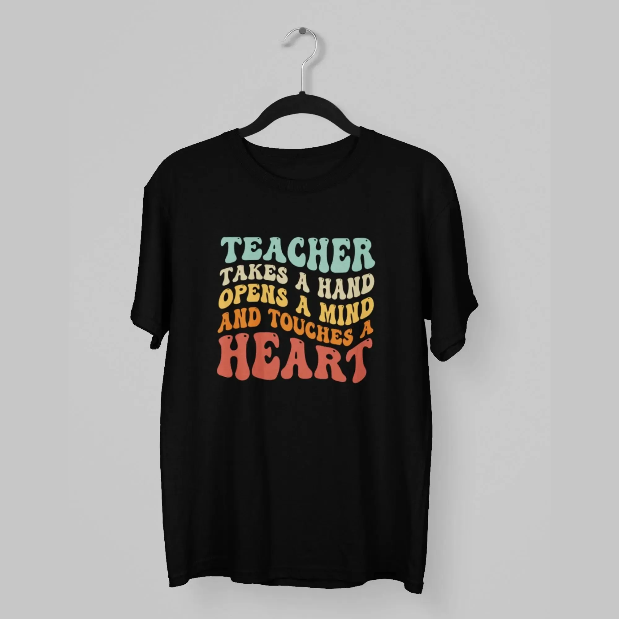 Teacher takes a hand half sleeves classic t-shirt
