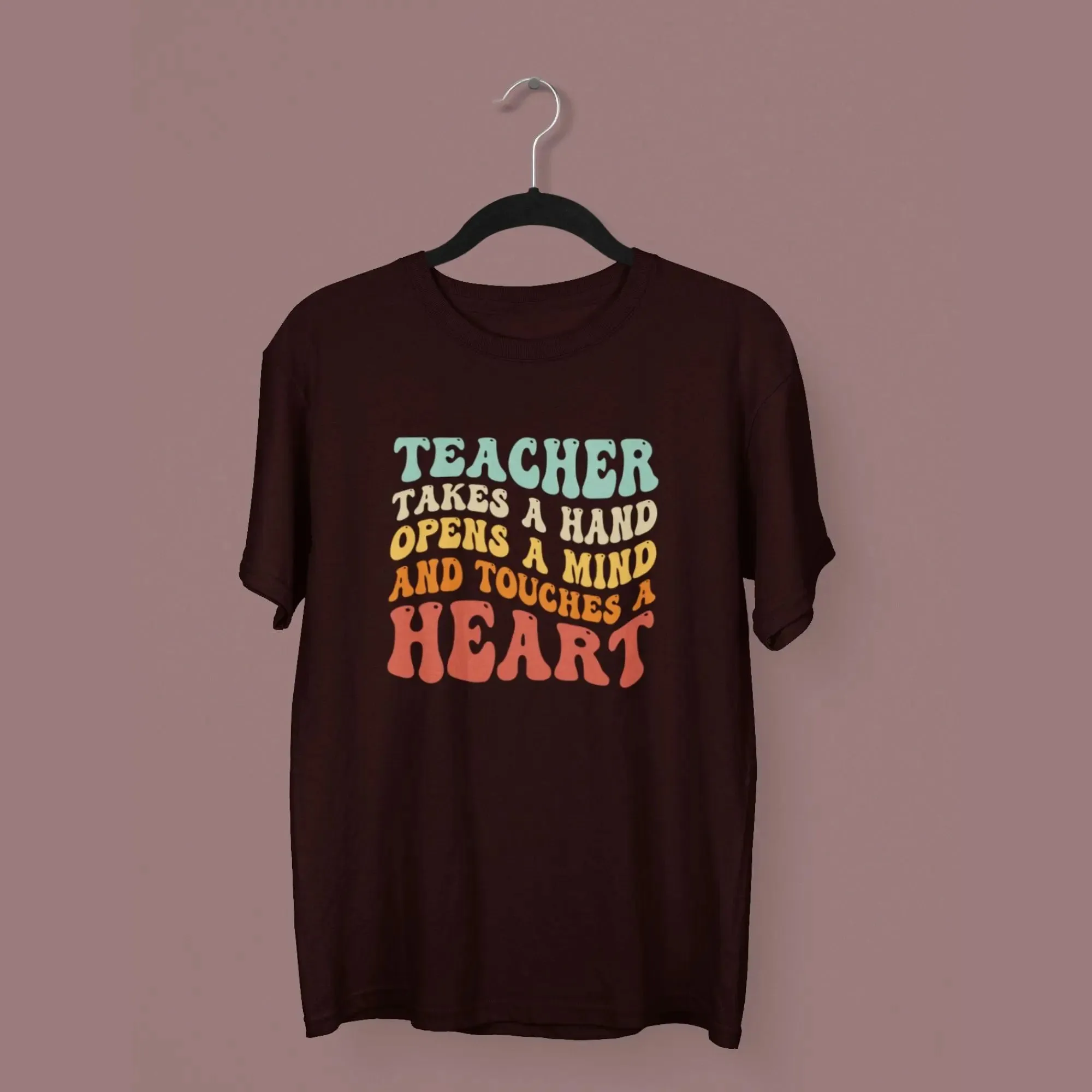 Teacher takes a hand half sleeves classic t-shirt