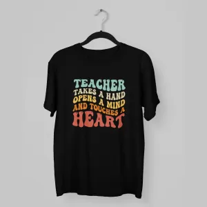 Teacher takes a hand half sleeves classic t-shirt