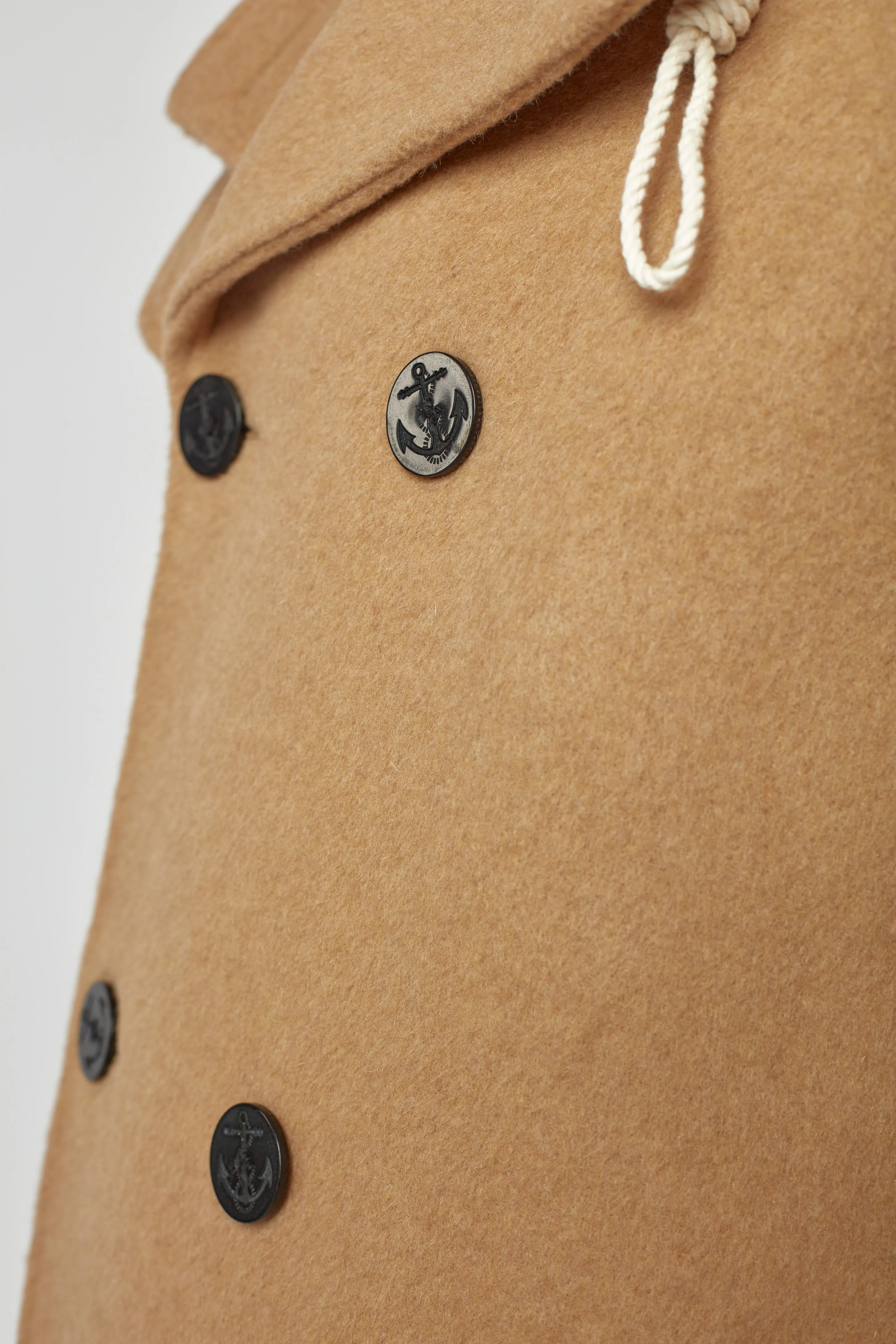 Teddy-Peacoat für Herren - Kamel
