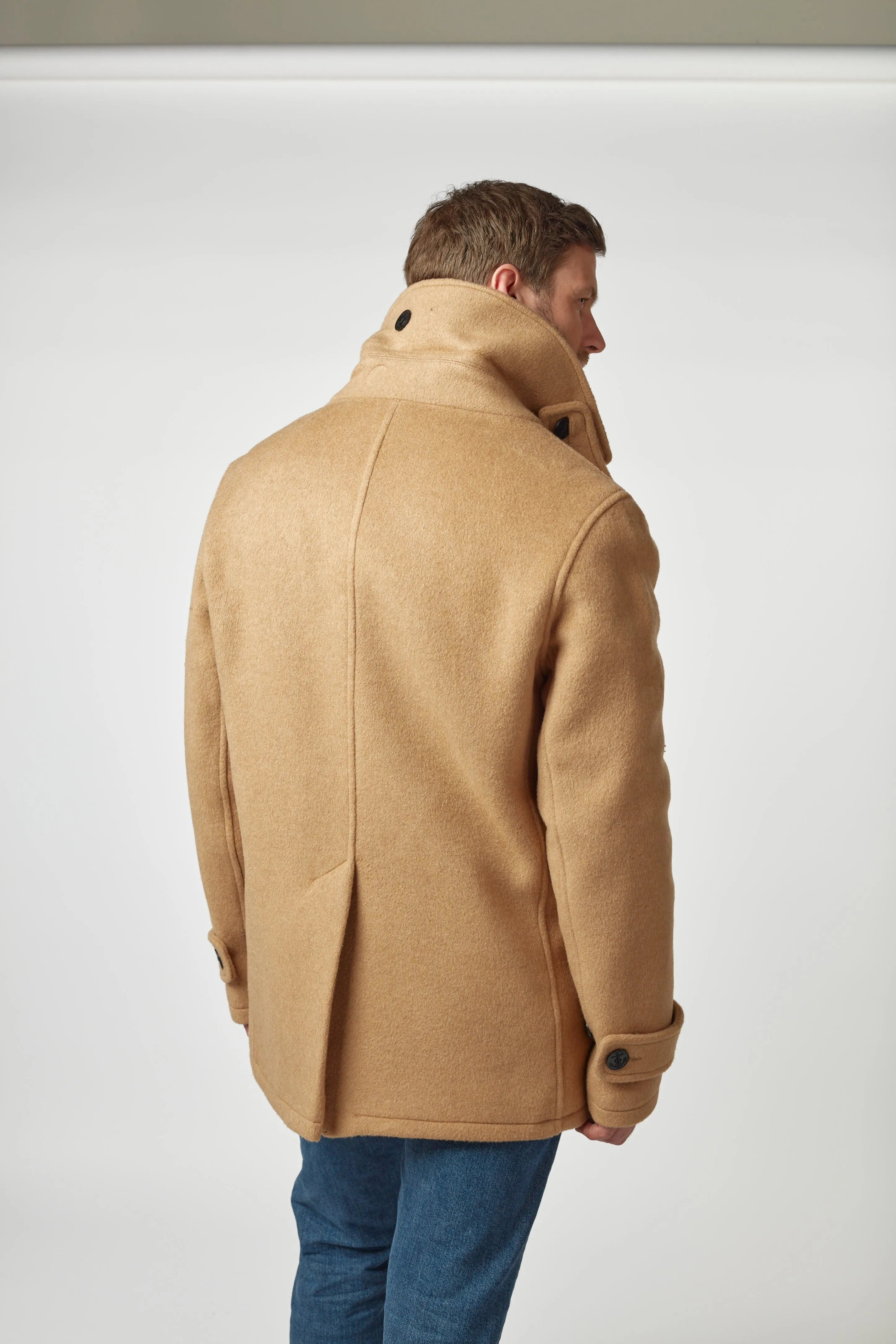 Teddy-Peacoat für Herren - Kamel