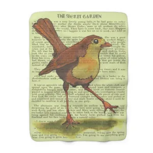 The Secret Garden Sherpa Fleece Book Blanket