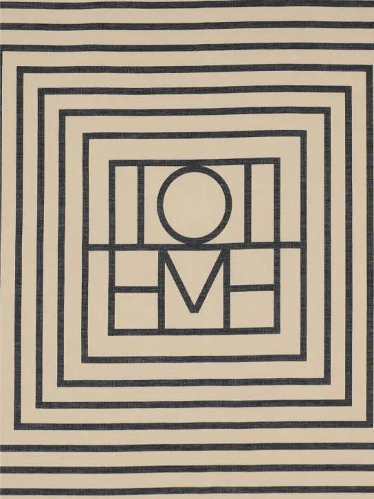 Toteme   Signature monogram cotton &amp; silk scarf 