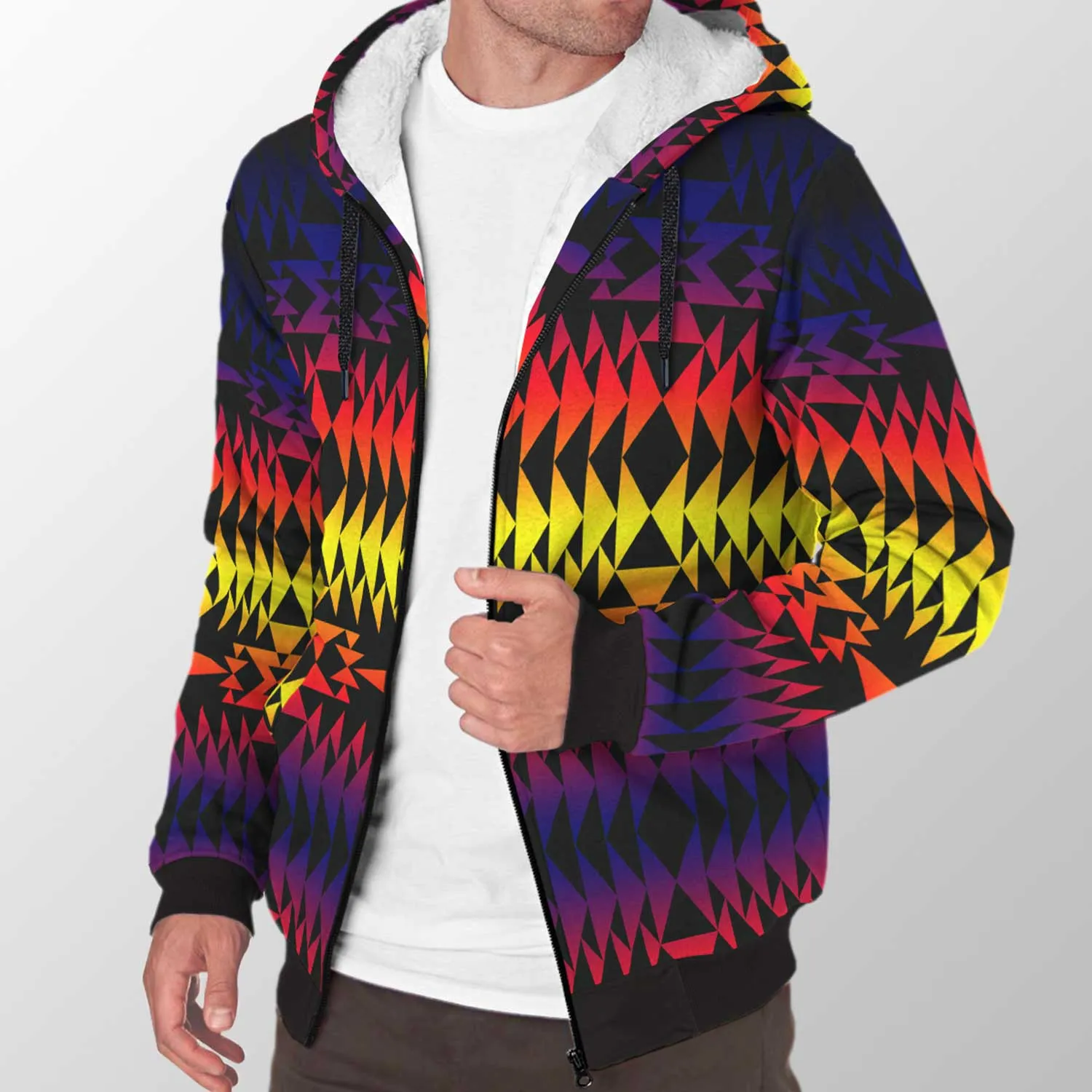 Two Worlds Apart Sherpa Hoodie