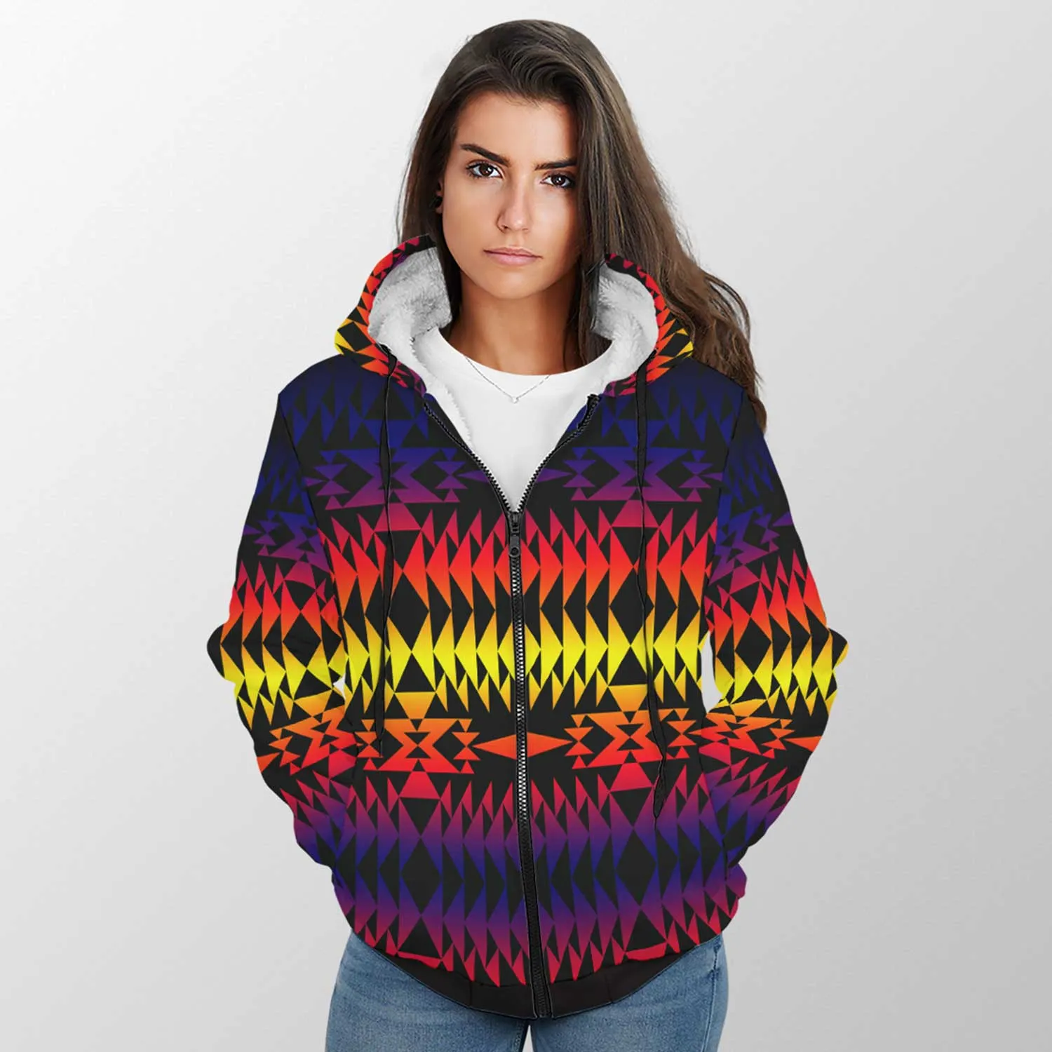 Two Worlds Apart Sherpa Hoodie