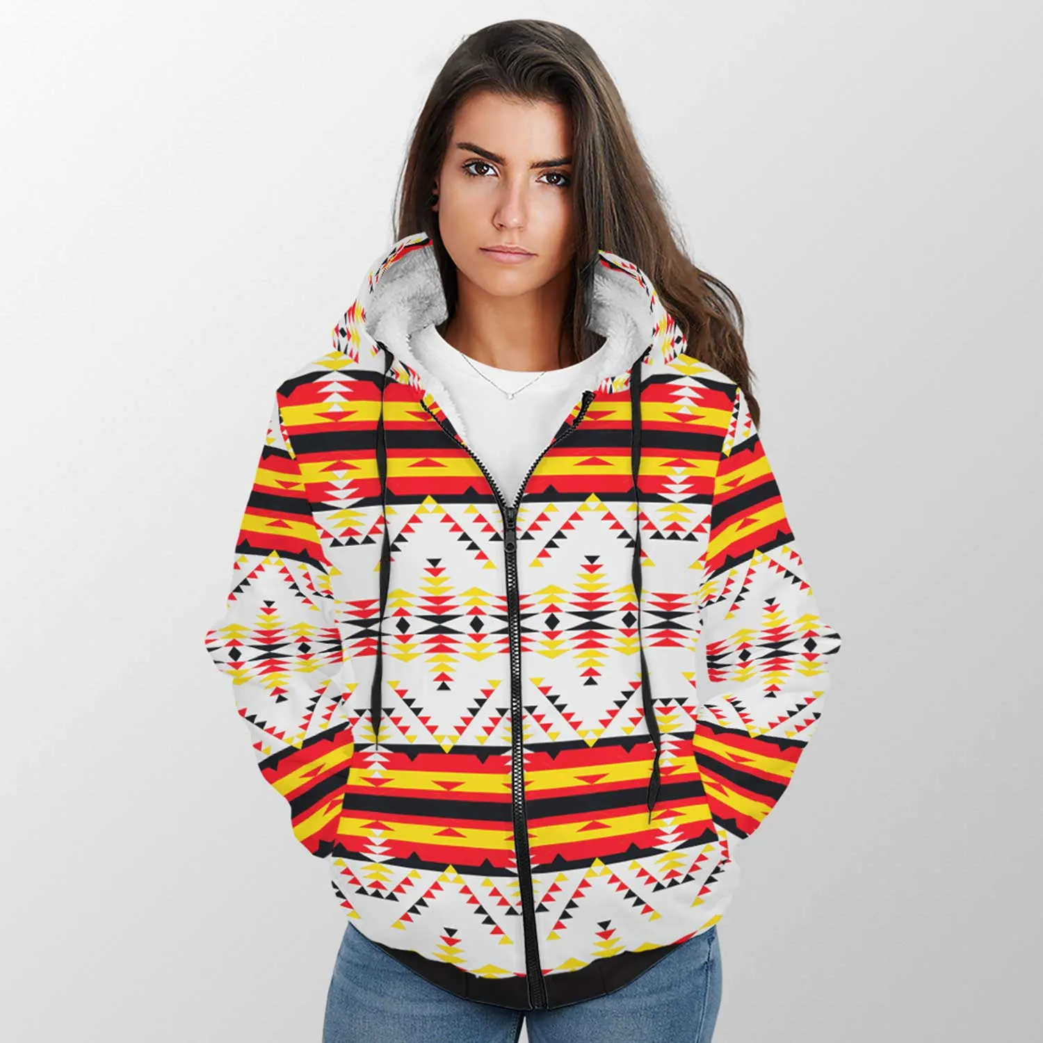 Visions of Peace Directions Sherpa Hoodie