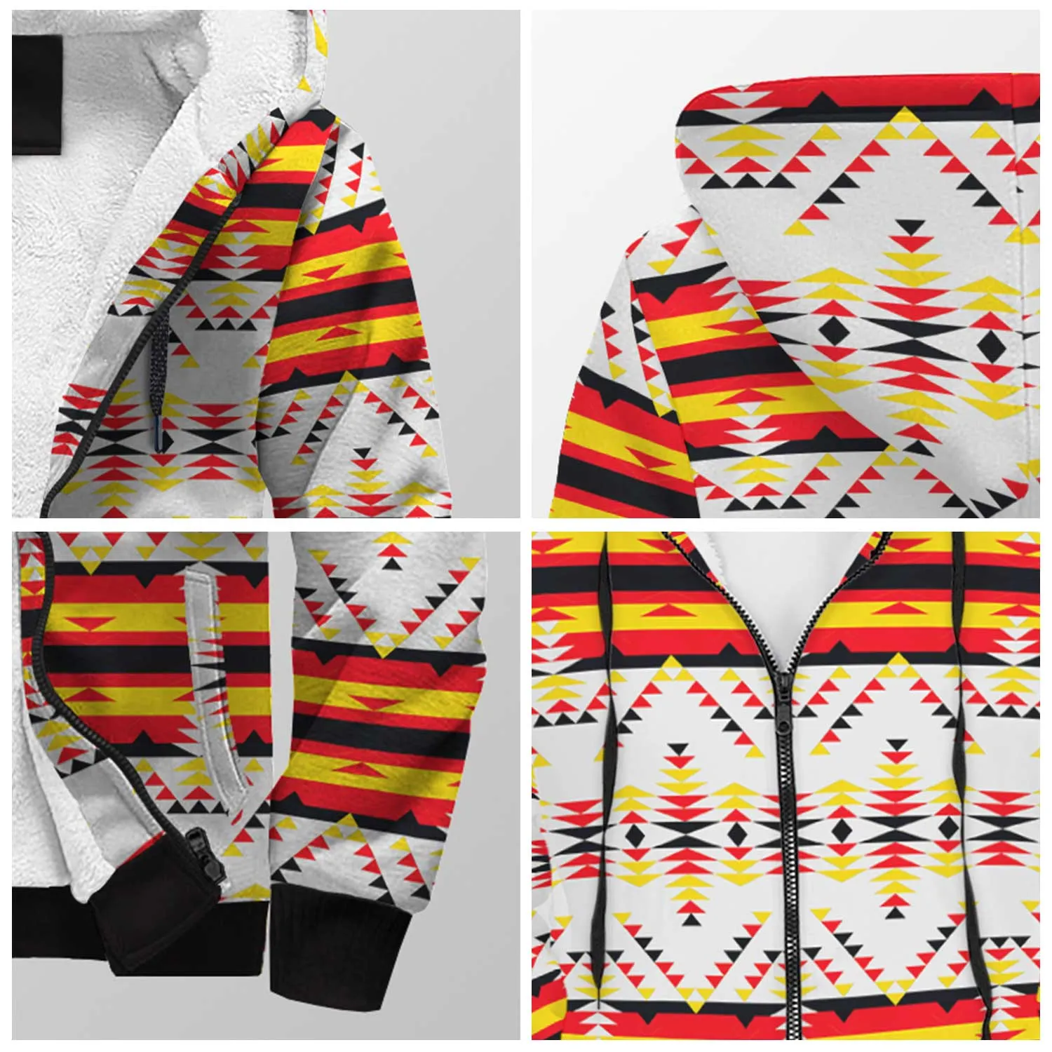 Visions of Peace Directions Sherpa Hoodie