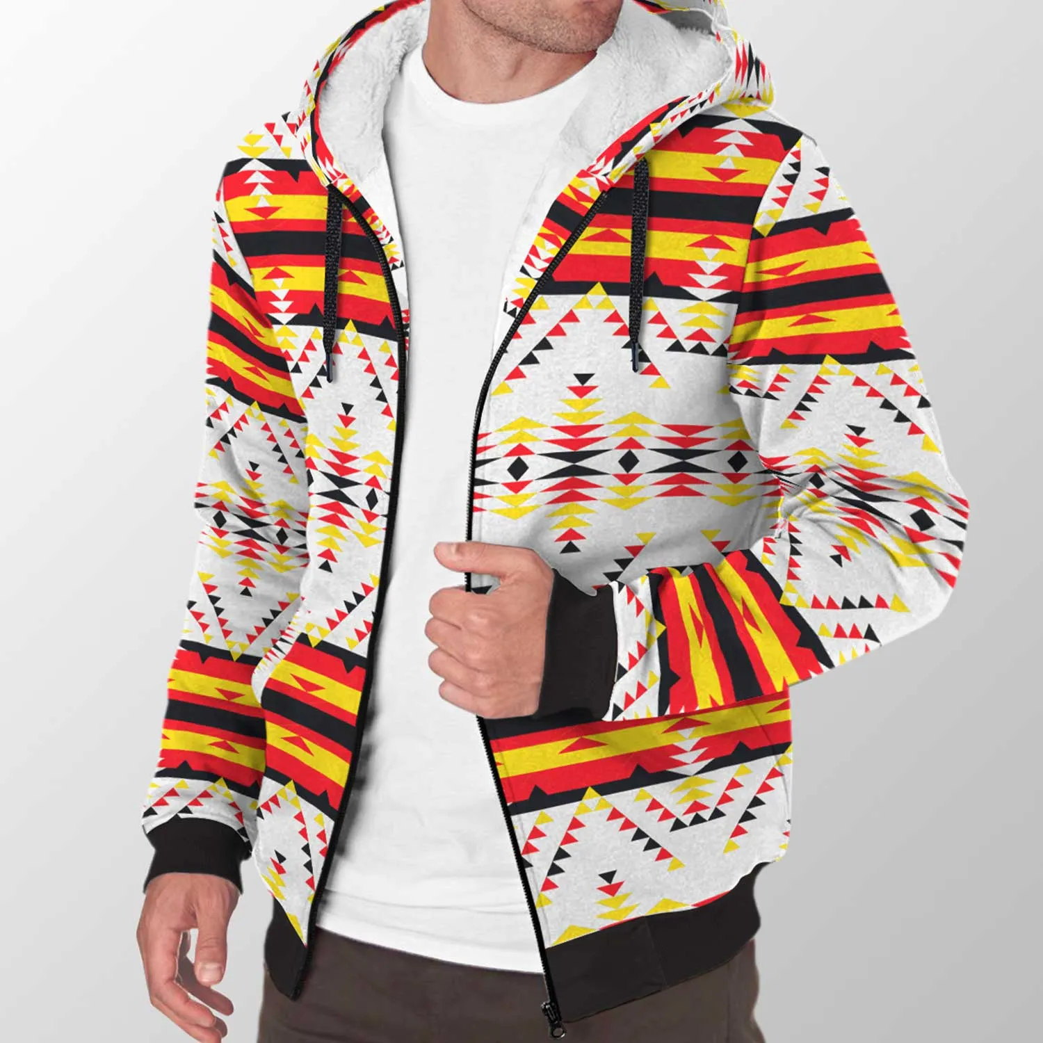 Visions of Peace Directions Sherpa Hoodie