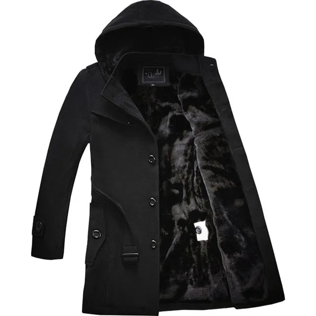 Winter Woolen Trench Coat
