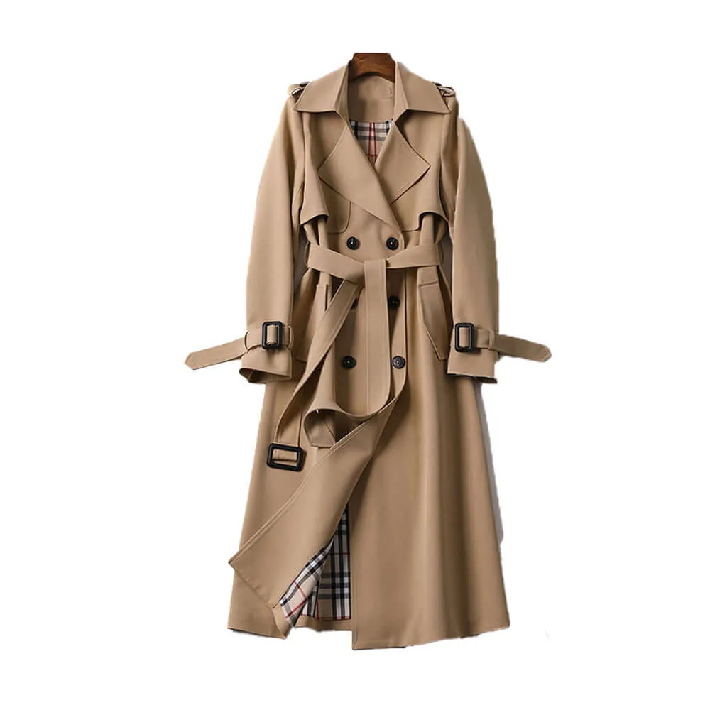 Women's Classic Double-breasted Trench Coat