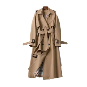 Women's Classic Double-breasted Trench Coat