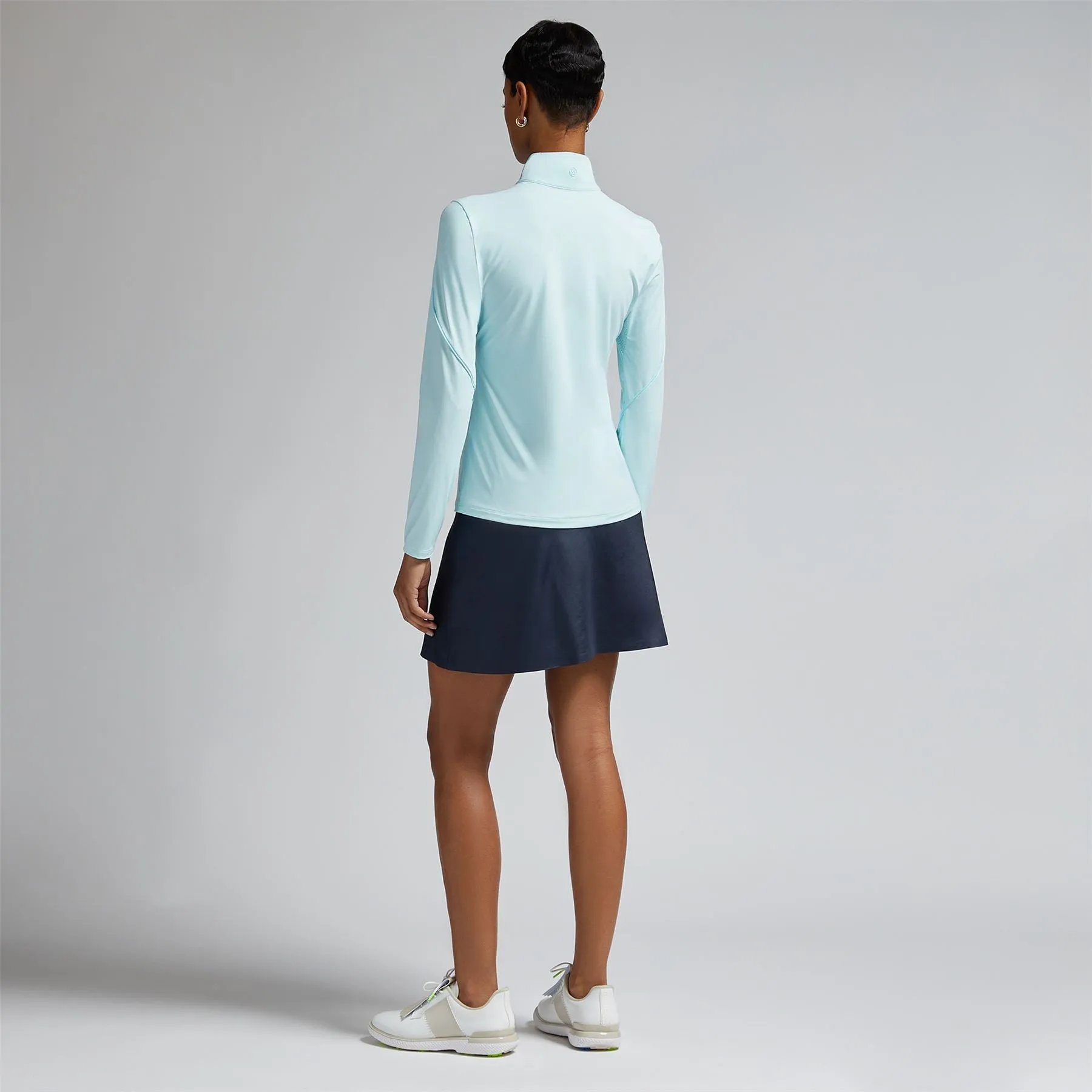 Womens Sun Shield Silky Nylon Zip Base Layer Daybreak - AW24