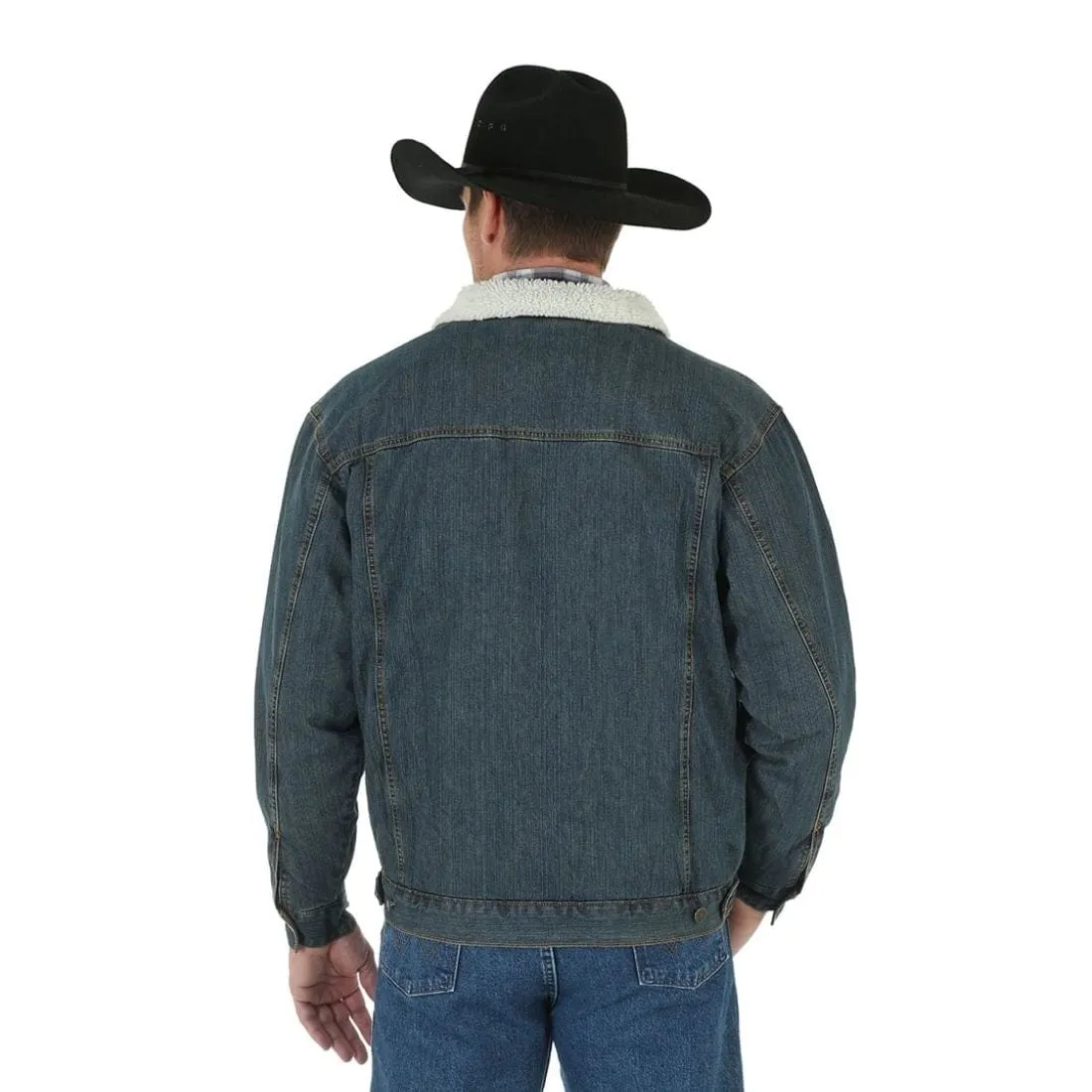 Wrangler Mens Sherpa Line Denim Jacket